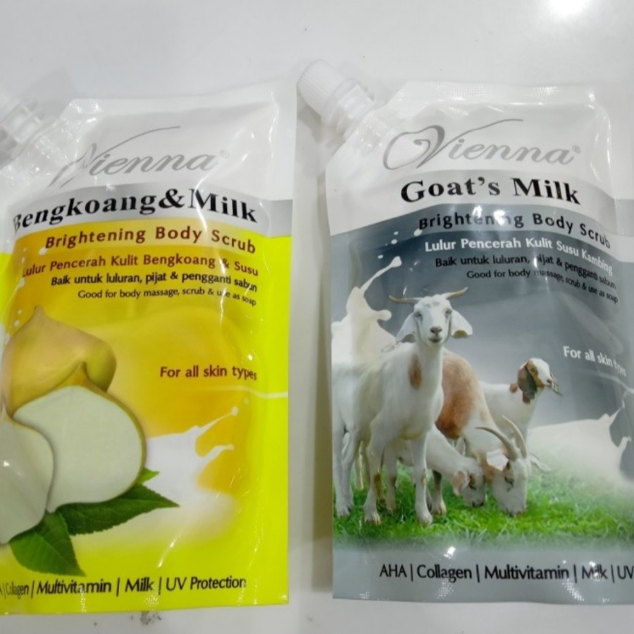 VIENNA BODY SCRUB 250gr Kemasan Pouch