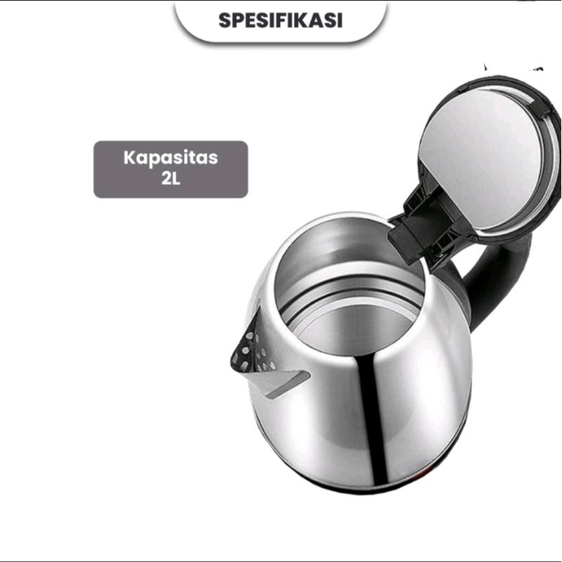 TEKO LISTRIK STAINLESS 2L OTOMATIS