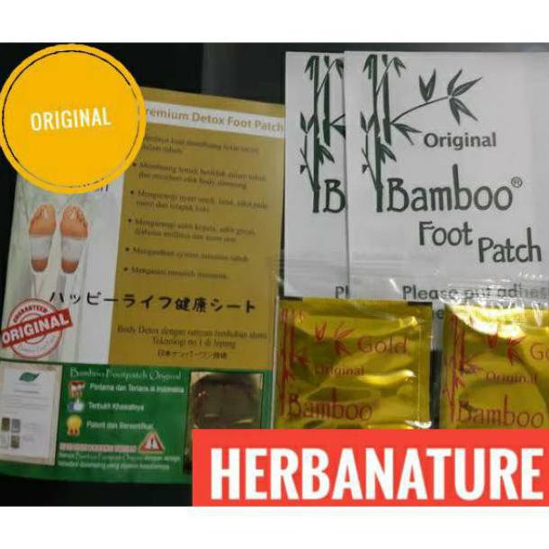 Asli Bamboo Gold Original Foot Patch - Harga Per Pasang