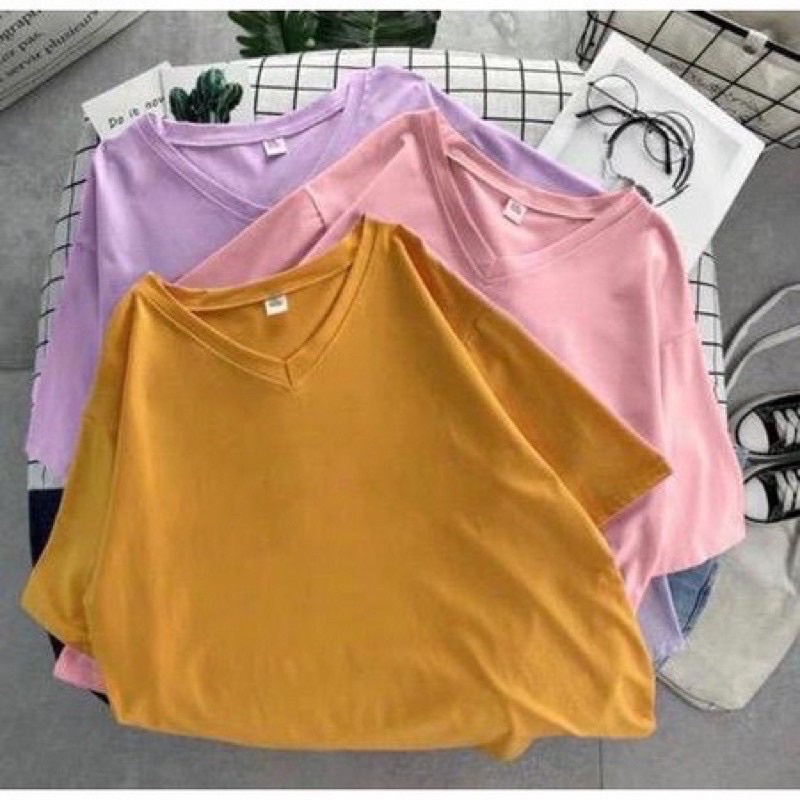 Kaos Oversize V Neck Vorly (LD 106, P 65)