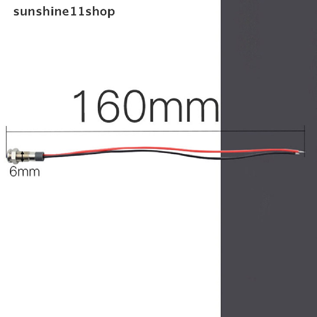 Sho 5x Lampu Indikator LED 12V-24V 6mm Untuk Panel Dasbor Mobil / Perahu