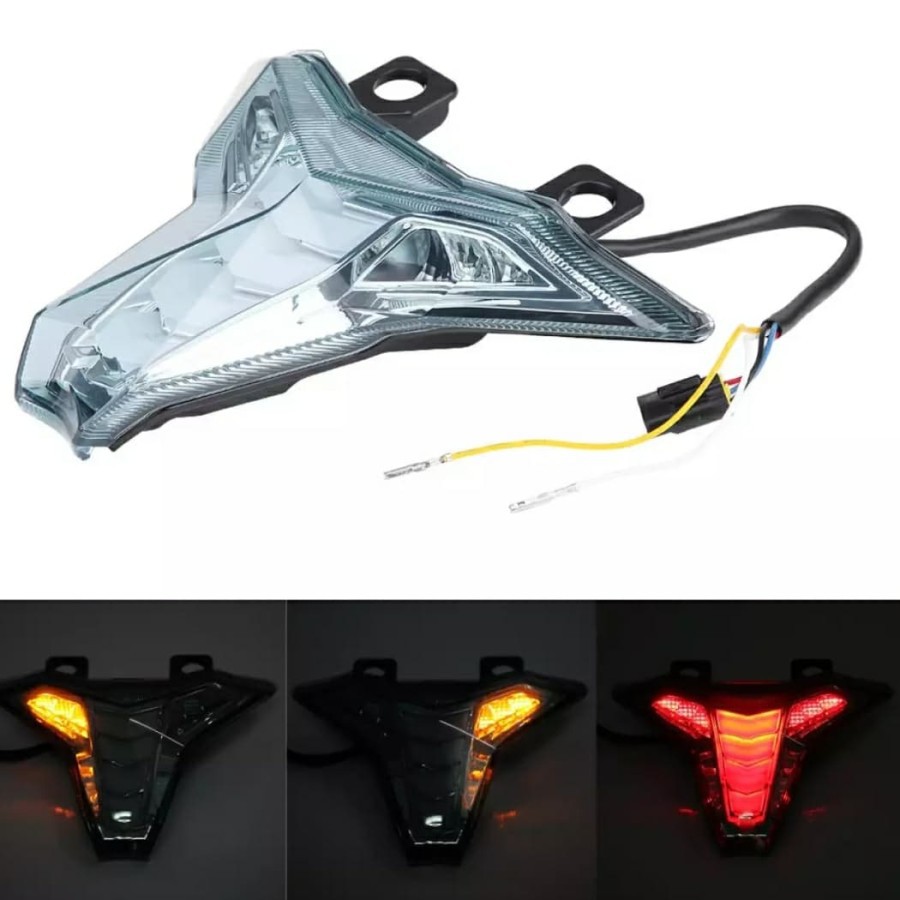 Stoplamp 3in1 zx25r Motobike bukan not wr3 lampu rem belakang running moge