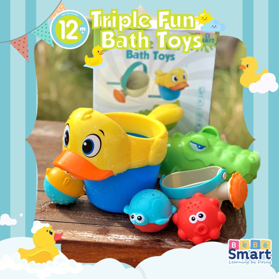 bebe smart triple fun bath toys