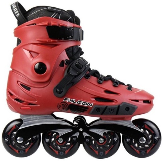 Dijual Sepatu Roda Inline Skate Pemula Flying Eagle Falcon Red - 38 Diskon