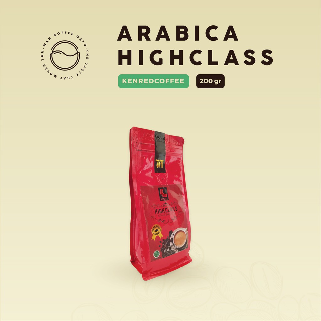 

Kopi Aceh Gayo Arabika Highclass 200gr