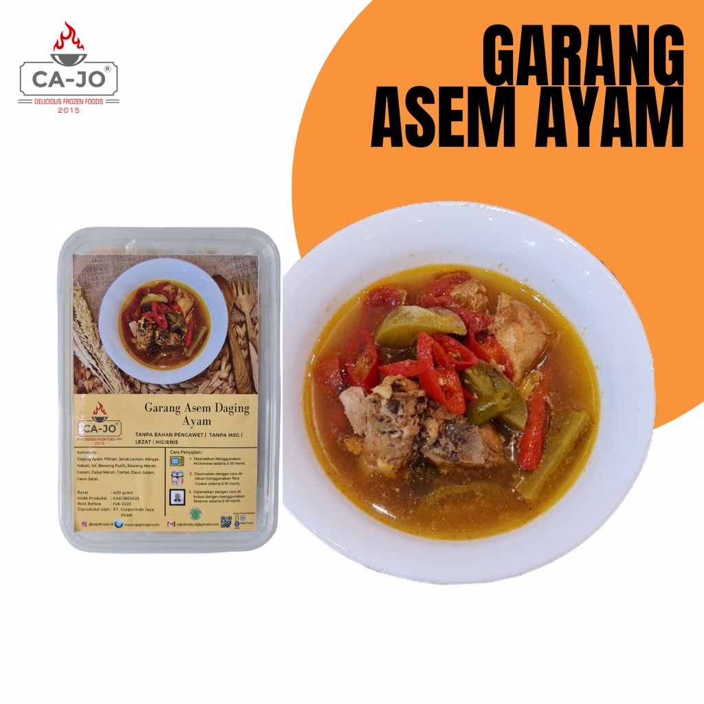 

CA-JO Frozen Food / Garang Asem Ayam / Makanan Instan