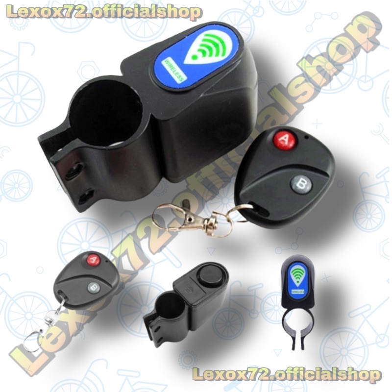 Alarm Sepeda dengan Remote Control- TE168 - Black