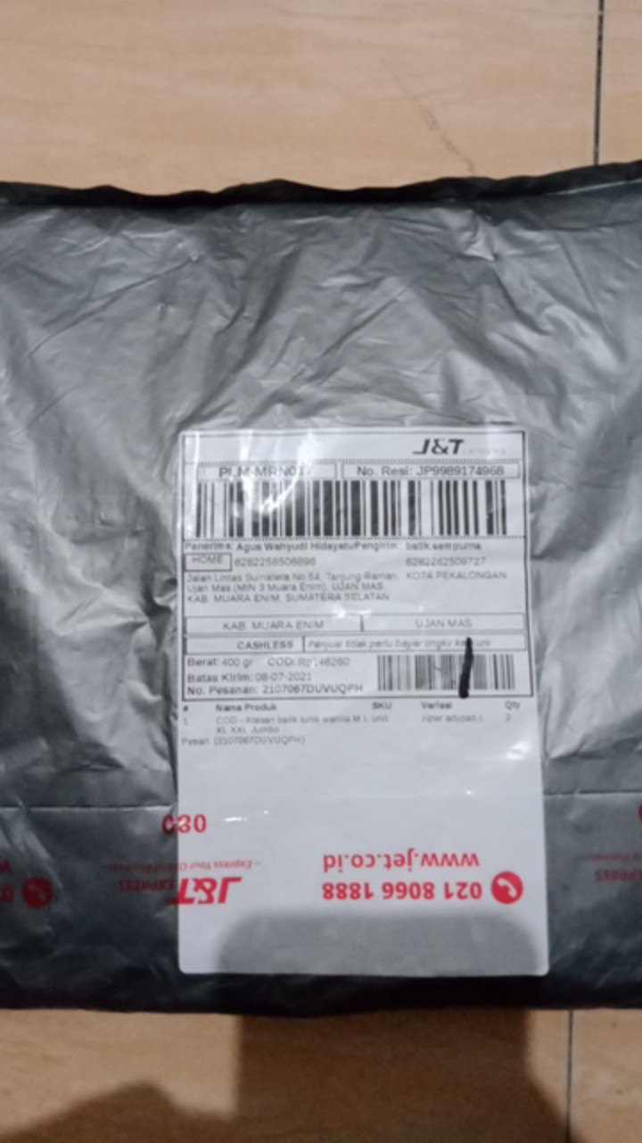 Cod - Atasan Batik Tunik Wanita M L Xl Xxl Jumbo