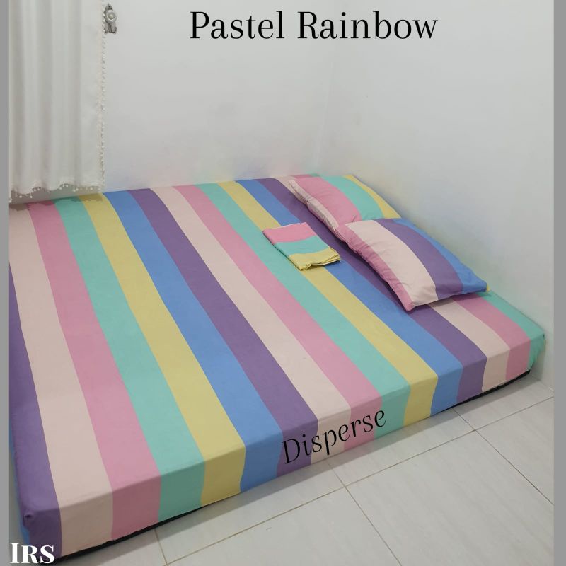 Sprei pastel rainbow