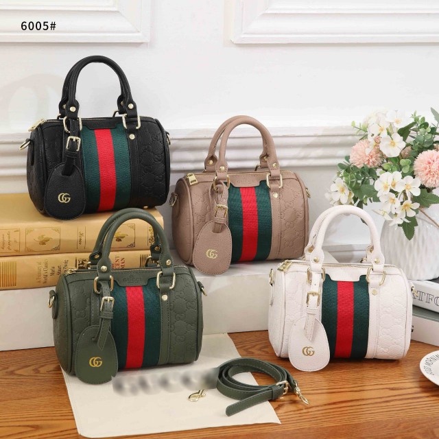 Tas Gucci Togo Leather Mini Boston Bag 6005 Semi Premium (Kode: GUC426)