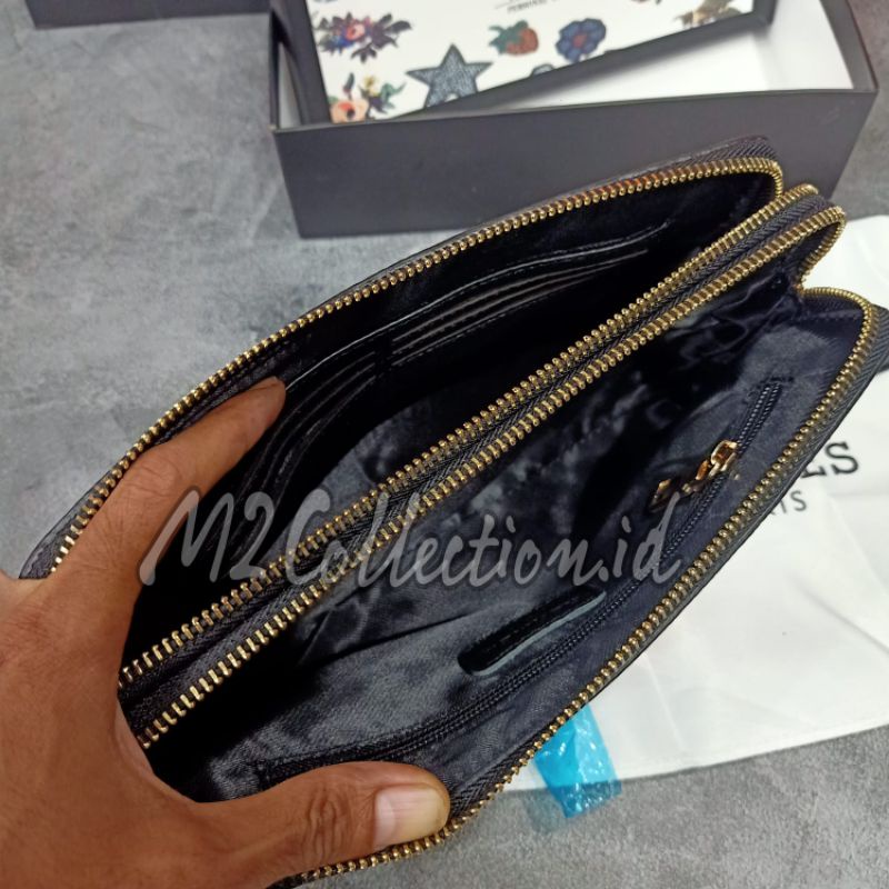 Handbag Kunci Kode Clutch Tas Tangan Kulit Asli Premium Import