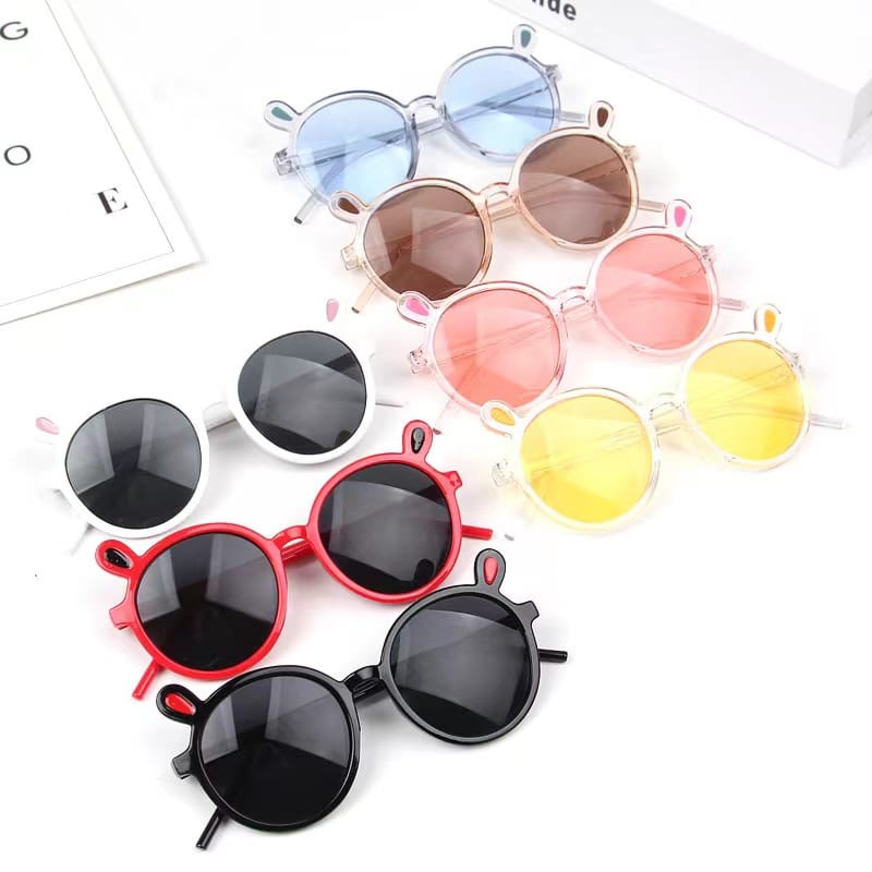 (COD) Kacamata Anak Kids Fashion Kacamata Kelinci Transparant Anti Blue Light Sunglassess