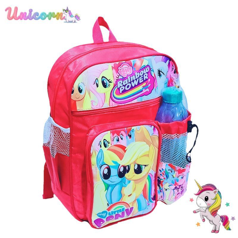 ( BISA COD ) Paket Hemat 3in1 Ransel anak perempuan / Ransel anak sekolah TK / SD Karakter kuda pony