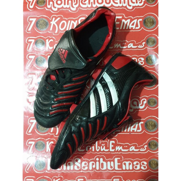 Sepatu Bola ORIGINAL ADIDAS PREDATOR PULSE OG FG - Black/Red Size EU 42⅔ // 27 cm