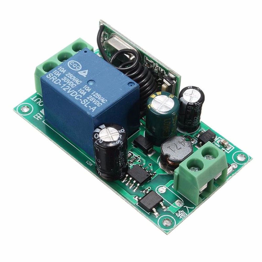 DC Remot Kontrol Pemancar Relay Nirkabel Rf Dc 220v 1ch 433mhz