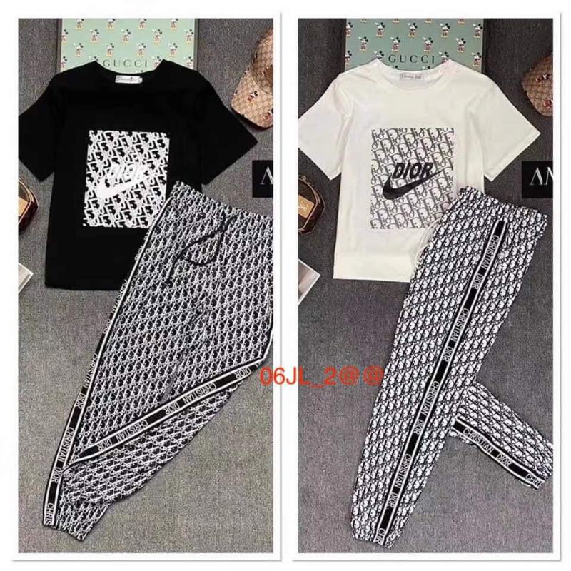 READY SET DIOR SETELAN IMPORT BAJU SEPEDA SET BANGKOK SETELAN JOGGER PAKAIAN WANITA TERBARU