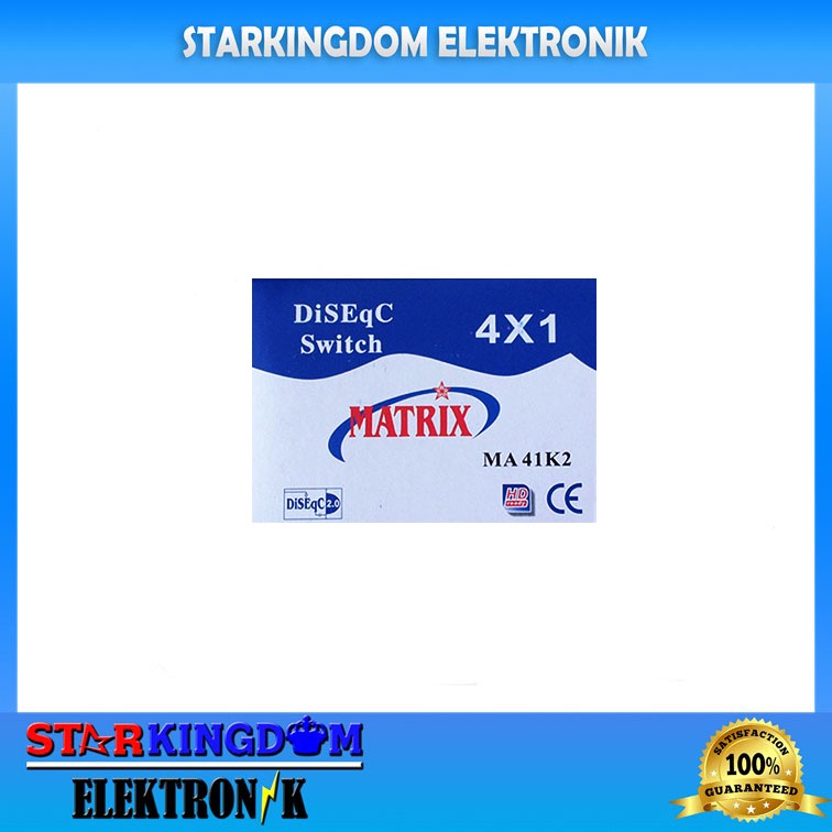 Matrix 4x1 DiseqC 1.1 Diseq Switch 4 LNB Satelit 1 Receiver Parabola