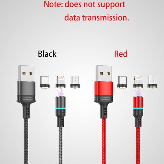 CORN  360° Magnetik Cepat Pengisian Daya Kabel Untuk iPhone/Micro/Type C Kabel Data Charger Magnetic