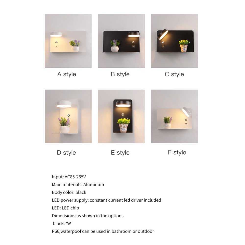 Lampu Hias Dinding LED Night Light 3 Color 7W YICOLUX - 7CLL0OBK