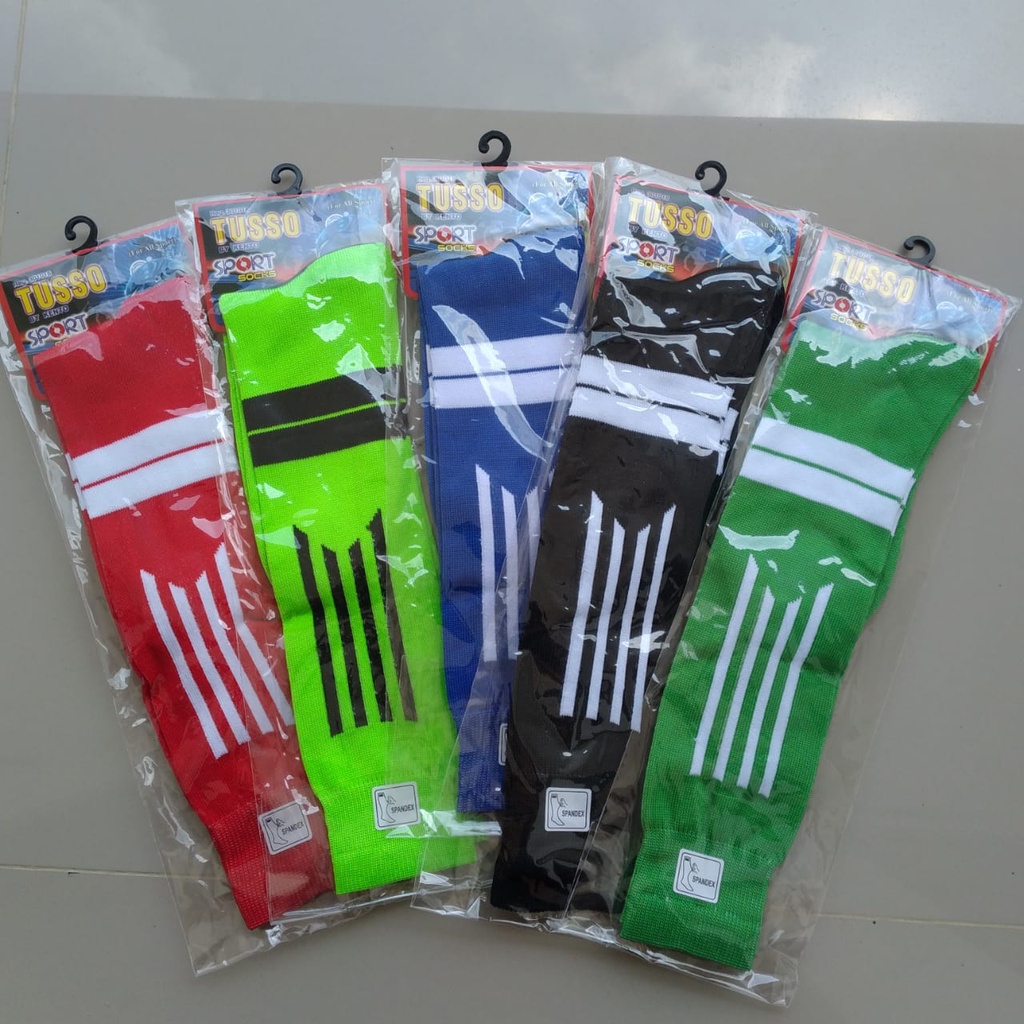 TOKO KL | KAOS KAKI SEPAK BOLA DEWASA PANJANG MOTIF GARIS KAOS KAKI PUTSAL KAOS KAKI OLAHRAGA