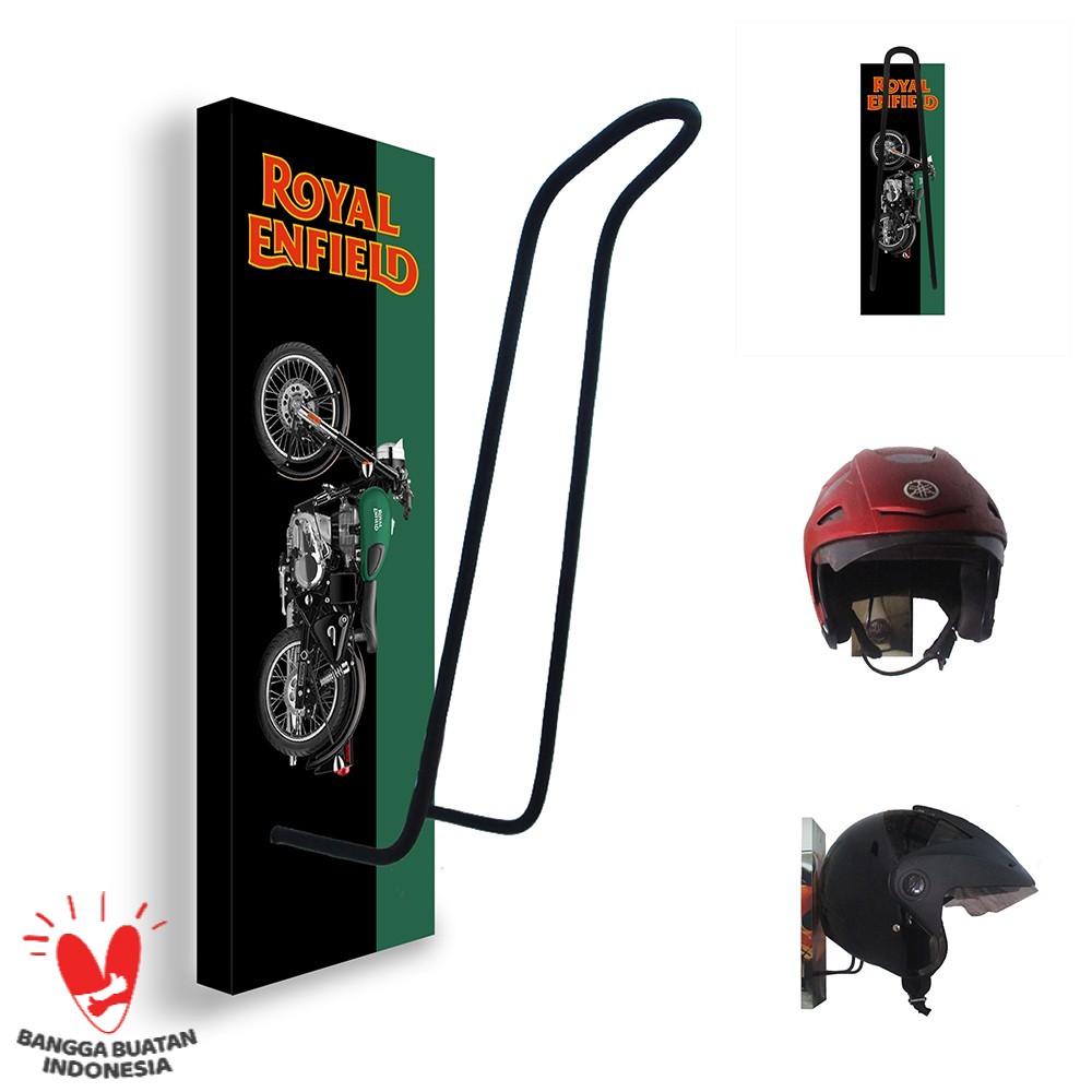 GANTUNGAN HELM - TEMPAT HELM - RAK HELM MOTOR ROYAL ENFIELD 104