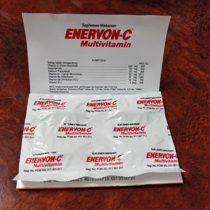 Enervon-C Enervon C Multivitamin Strip isi 4 Tablet