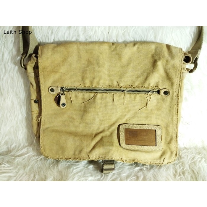 Levi Strauss Tas Selempang Messenger Bag Pria Kanvas Levis Ori