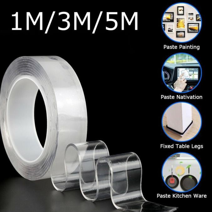 

Magic Tape Selotip Pengganti Paku Isolasi Bening Serbaguna Perekat 3M Best Product