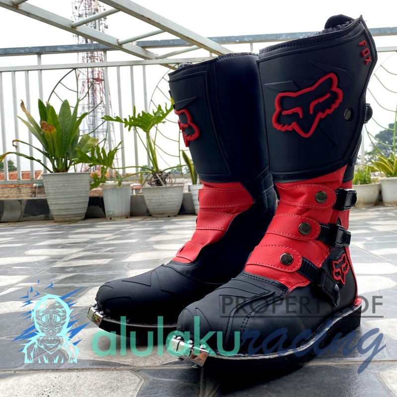 Sepatu Trail Motocross X Lokal Boots Riding SV Premium Quality with Safety Protectors - 003