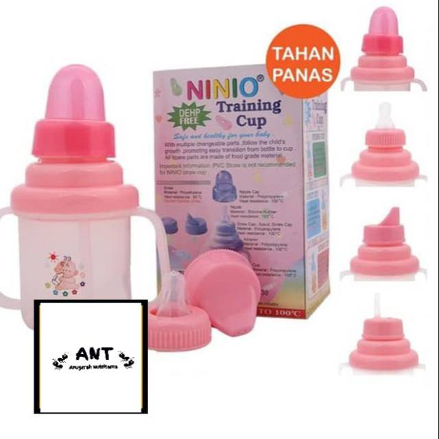 Ninio Training Cup 3 in 1 / Botol Susu Ninio 3 in 1