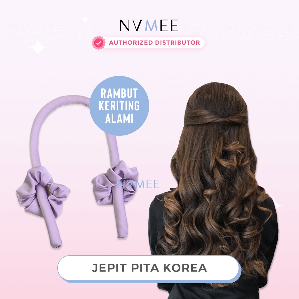 NVMEE- Jepit Keriting Rambut / Curly Otomatis Tanpa Panas Praktis