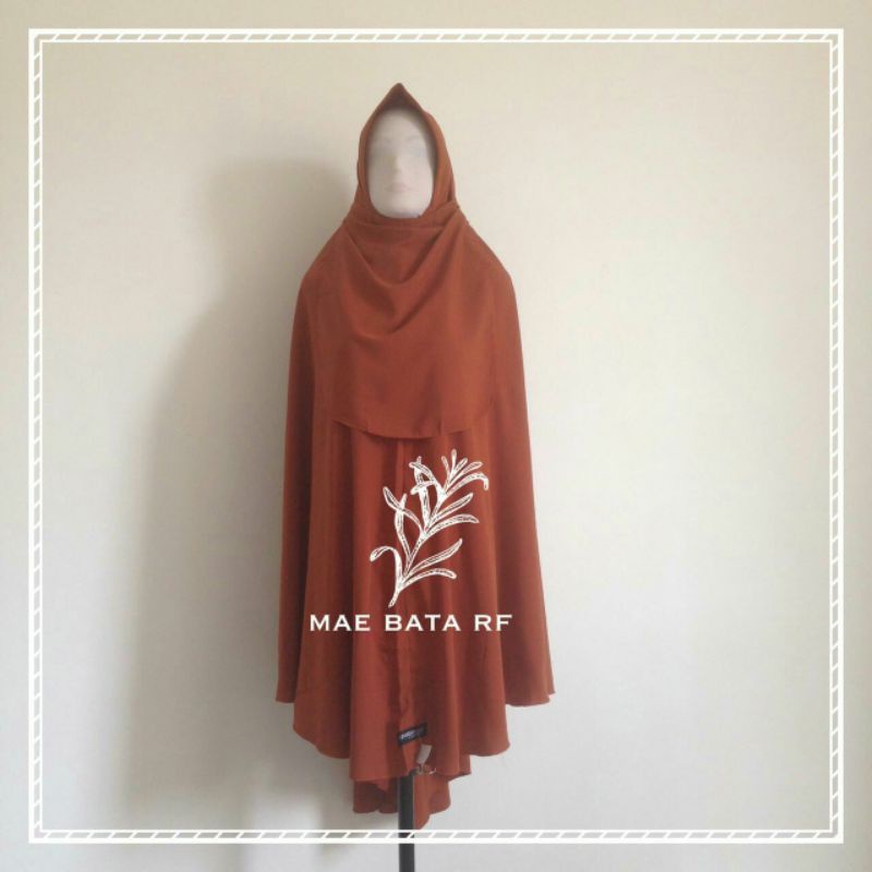 Jilbab Wolfis Grade A  / Khimar Maemunah Rafandahijab / Jilbab Jumbo / Bergo jumbo / free cadar tali