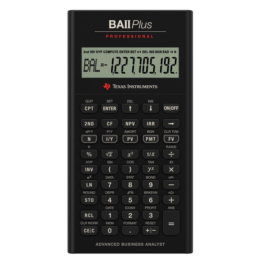 

Texas Instruments BA II Plus Professional - Kalkulator Finance