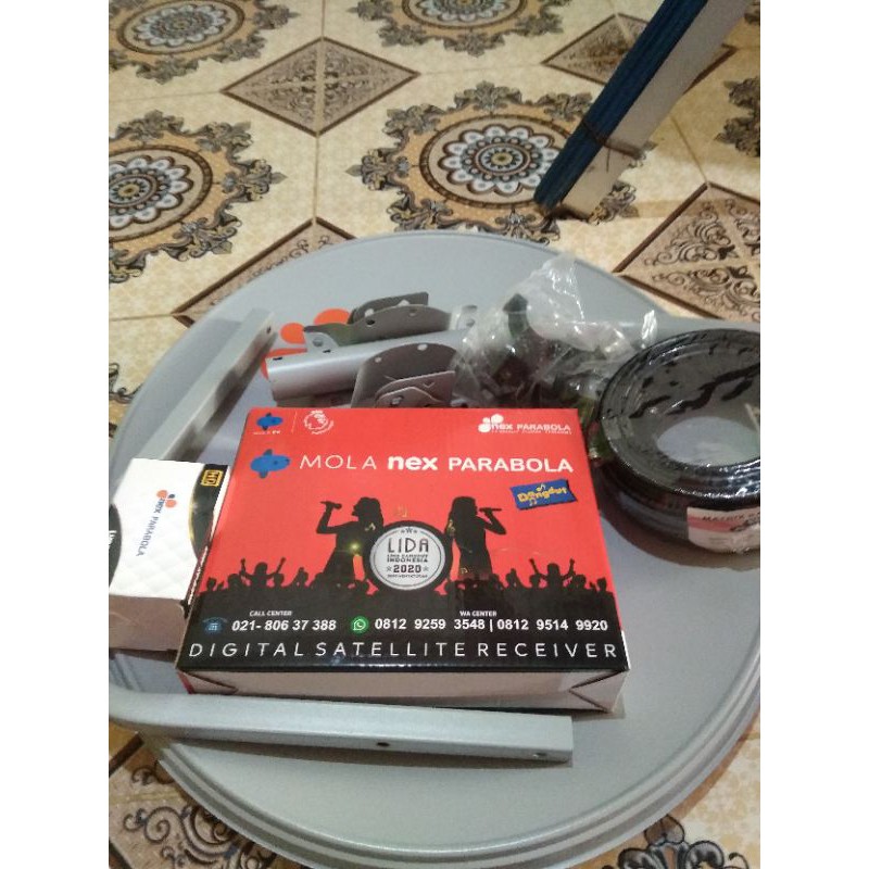 Paket parabola mnc group nex parabola merah 45 cm