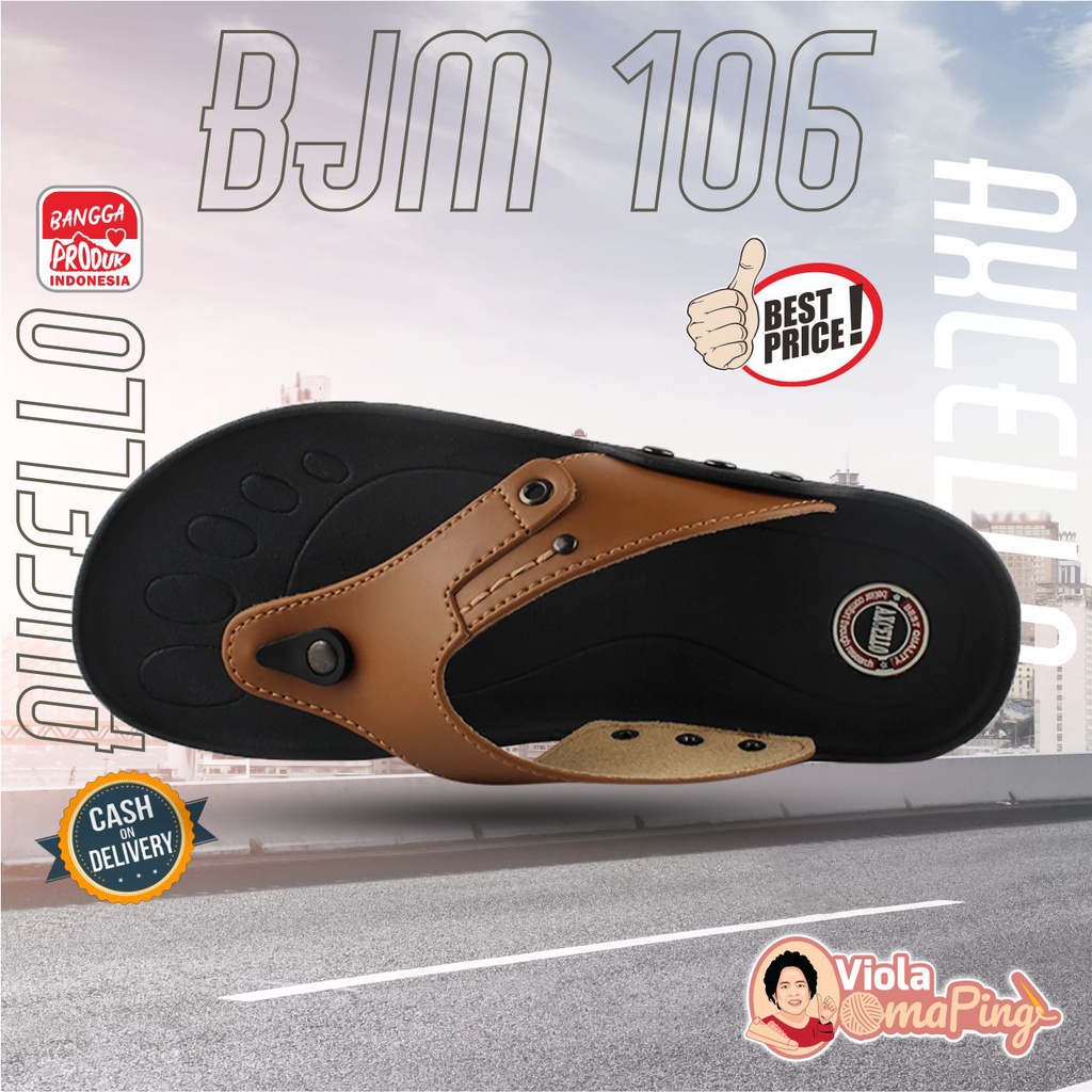 Axcello BJM 106 - Sandal Casual Trendy Pria Dewasa Axcello Original