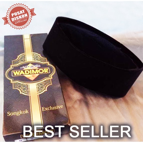Peci Songkok Kopiah Wadimor Hitam Polos Peci Hitam Peci Polos Songkok Hitam Songkok Polos Kopiah