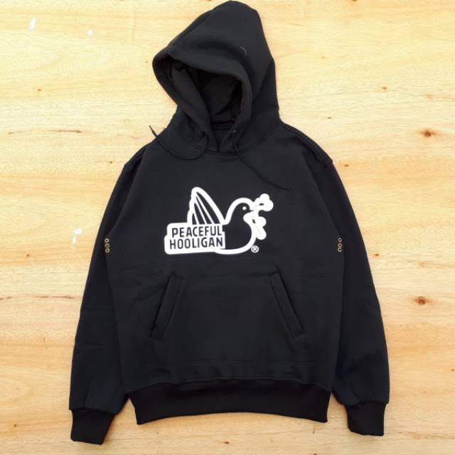 Hoodie Peaceful Hooligan Black