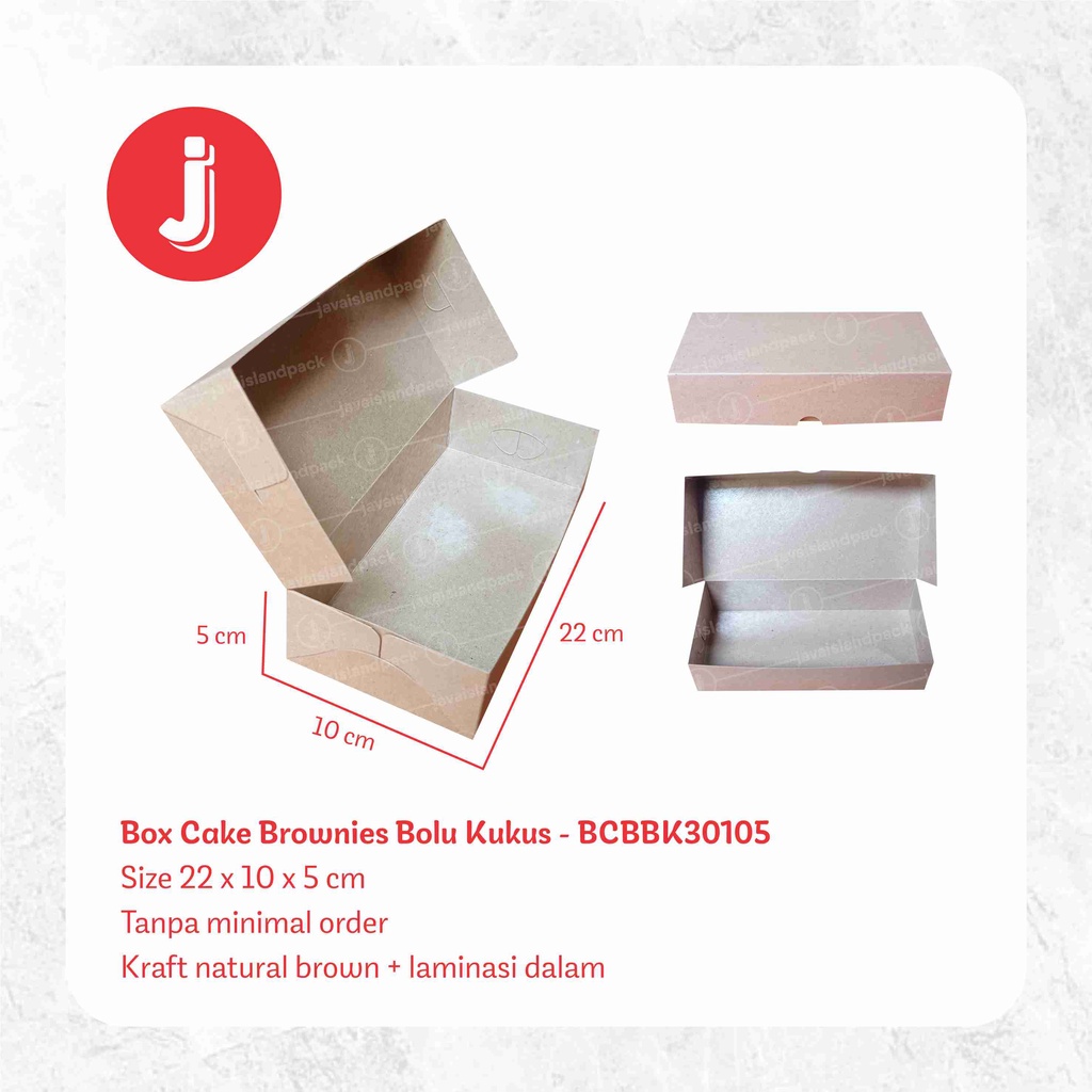Box Cake Brownies Bolu Kukus - BCBBK30105