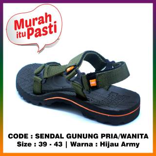  Sandal  gunung  hiking outdoor original  black track not 