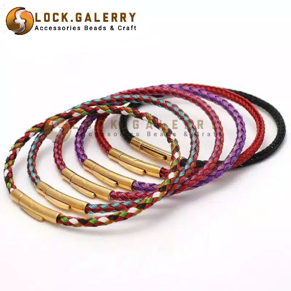 Gelang Tali Kawat Anti Air waterproof Untuk Charm Liontin Mainan Gelang Emas Hongkong