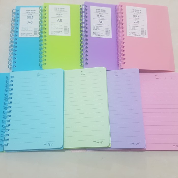 

[RESTOCK] buku spiral A6 buku diary note book notes