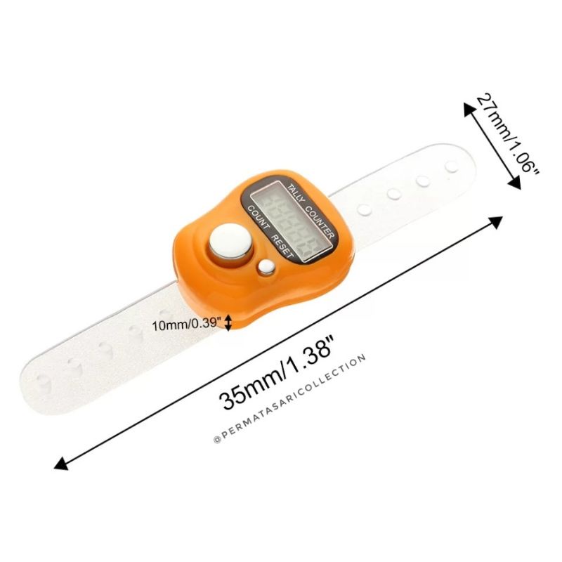 Tasbih Alat Hitung Digital Tally Counter Mini Tasbeh Model Cincin Jari