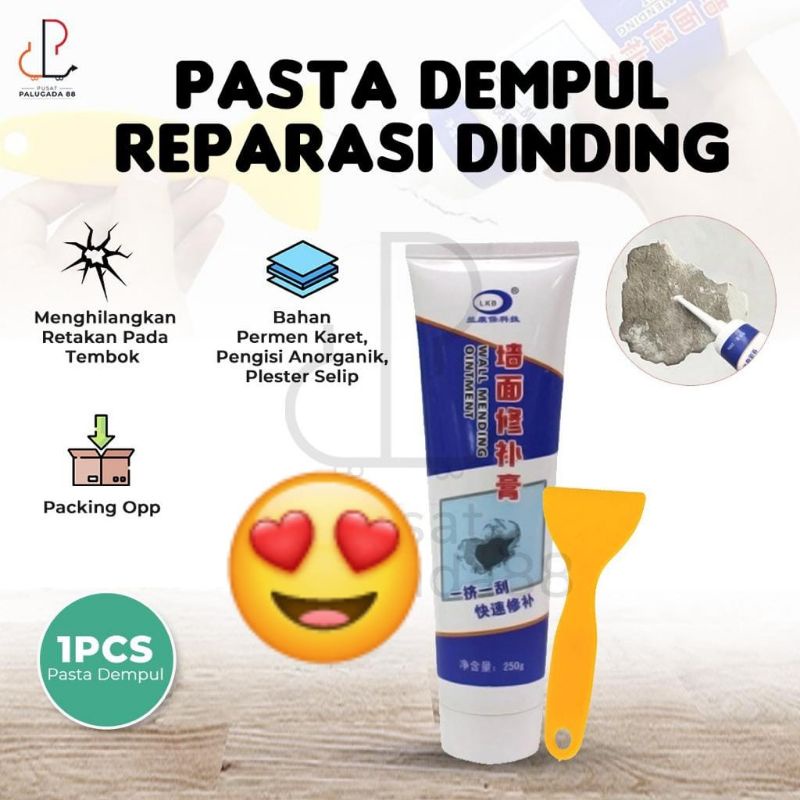 Bundara.id Pr-602 Pasta Dempul instant Reparasi Dinding Retak Bocor Swift Krim/ Wall Repair Paste Cream Crack Instant