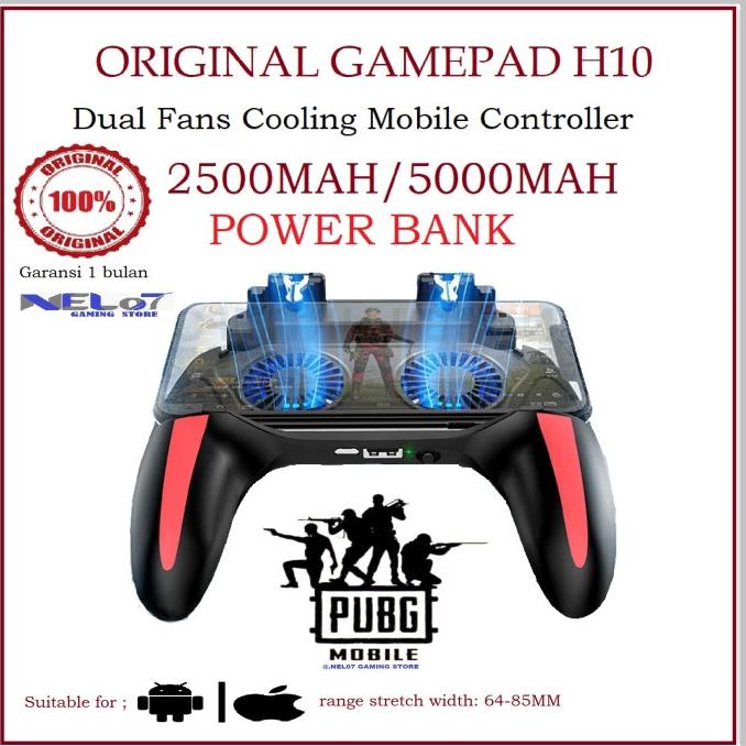 ORIGINAL GAMEPAD H10 CONTROLLER GAMEPAD POWERBANK L1 R1 HIGH QUALITY - 2500 MAH