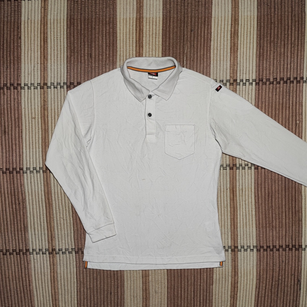 Kaos Polo BURTLE GOLF Putih Polo Shirt Size S Original Second Preloved