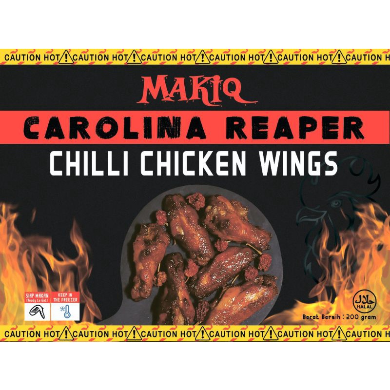 

Carolina reaper, Chilli Chicken Wings Makiq