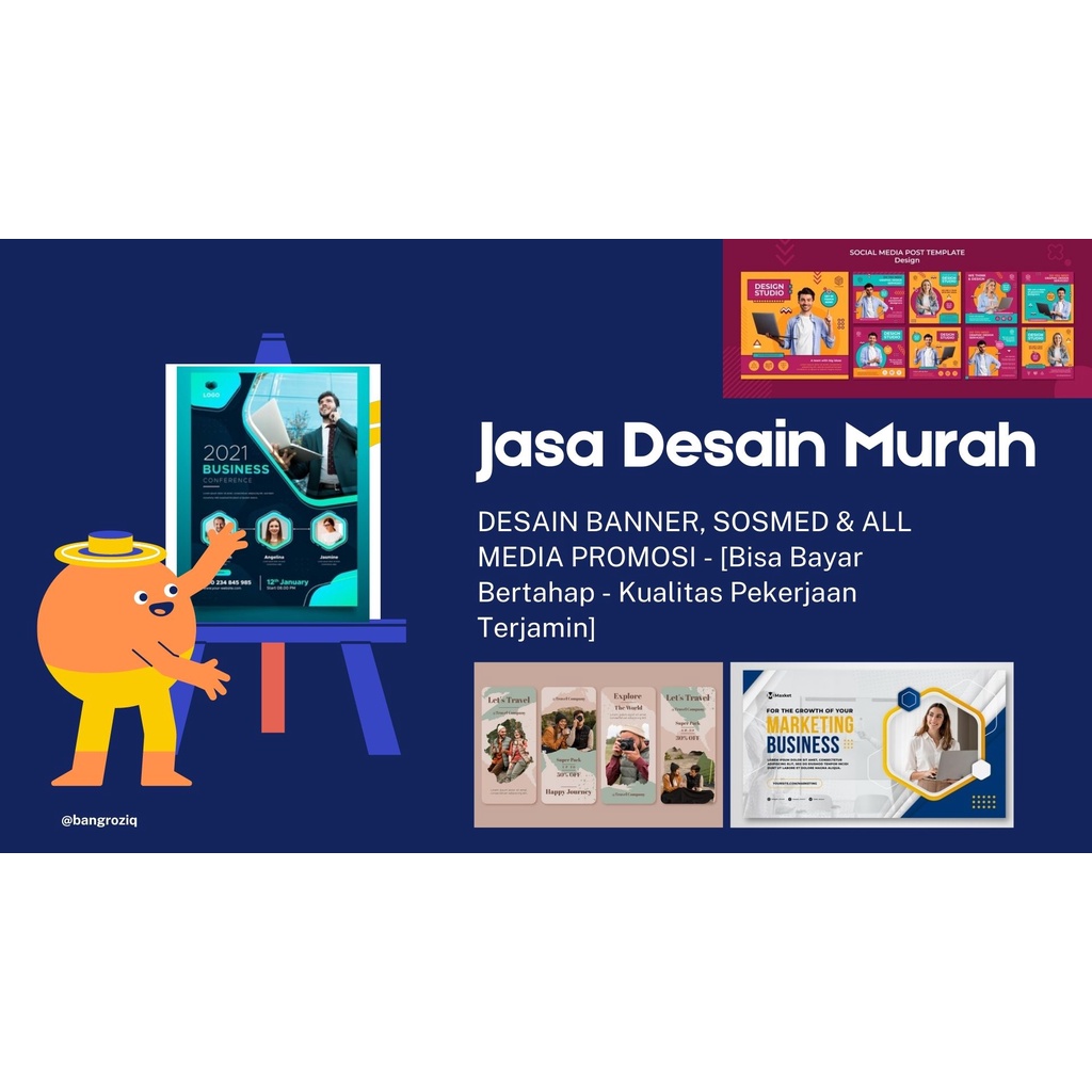 Jasa Desain Logo, Banner, X banner, Poster, CV, Brosur, Sertifikat, Kartu Nama, Dll