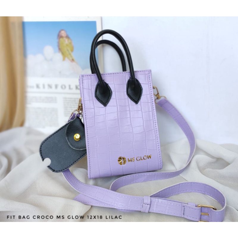 TAS MS GLOW / HADIAH MSGLOW / TAS FIT BAG CROCO