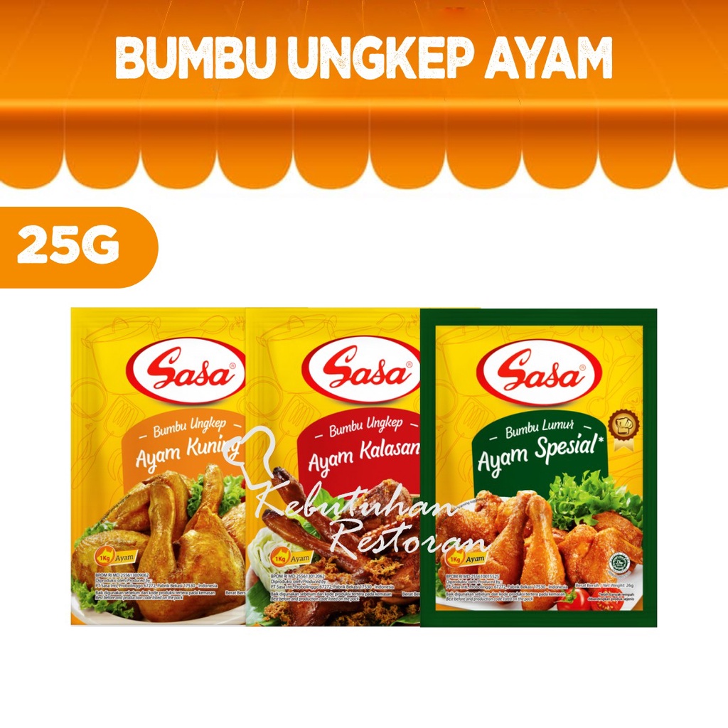

1 pcs x Sasa Bumbu Ayam Kuning - Ayam Kalasan - Ayam Spesial / Bumbu Ungkep