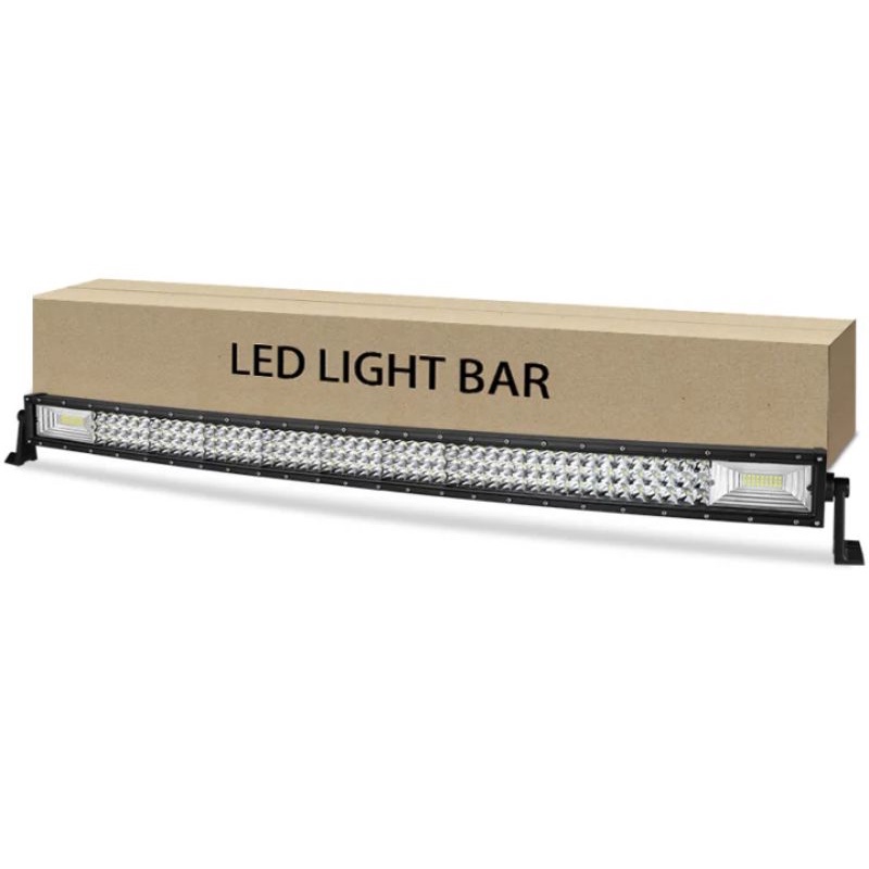 lampu ledbar Triple Row  42 Inch Melengkung Lampu ledBar Off-road